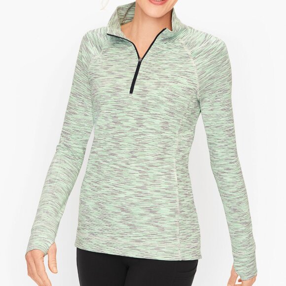 Talbots Tops - T by Talbots Space Dyed Half Zip, Size MP, EUC